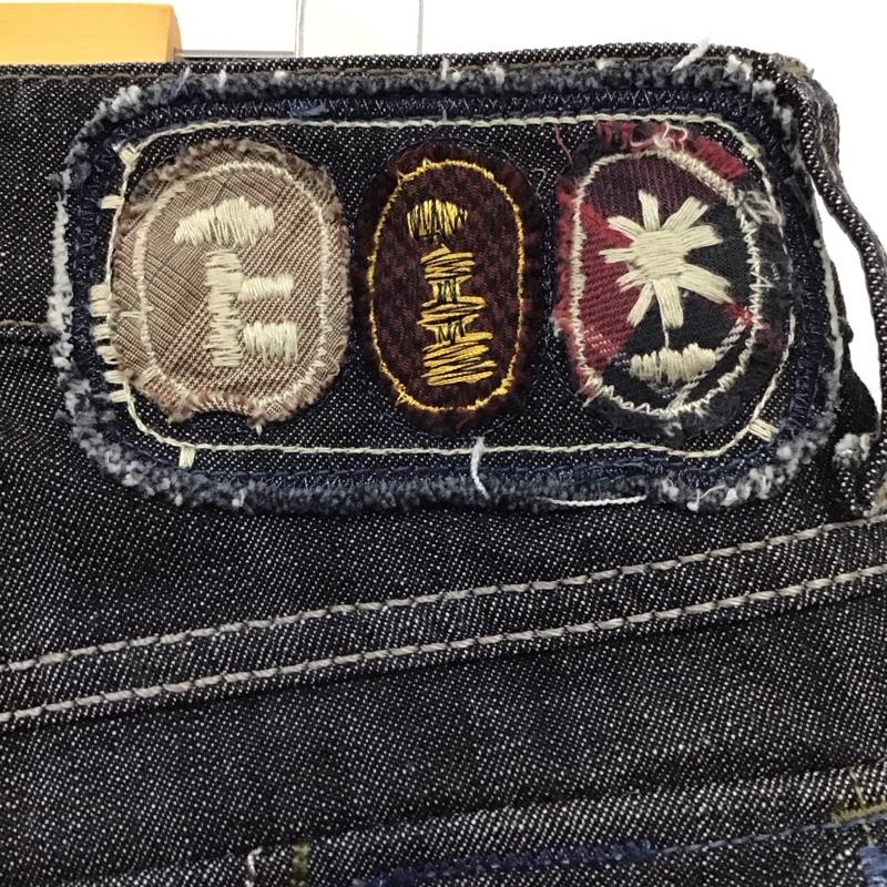 マリテフランソワジルボー MARITHEFRANCOISGIRBAUD パンツ デニム、ジーンズ M7-1182 裾ファスナー M 刺繍 インディゴ / インディゴ /  メンズ USED 古着 中古 10117965