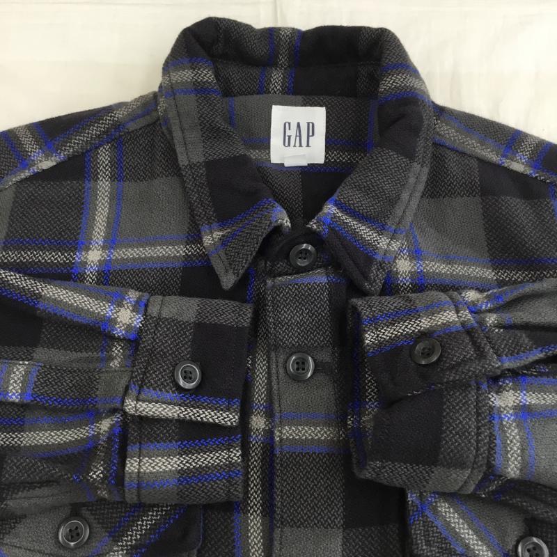 ギャップ GAP ジャケット、上着 ジャケット、ブレザー シャツジャケット XL チェック 青 / ブルー / X 紺 / ネイビー /  メンズ USED 古着 中古 10137350