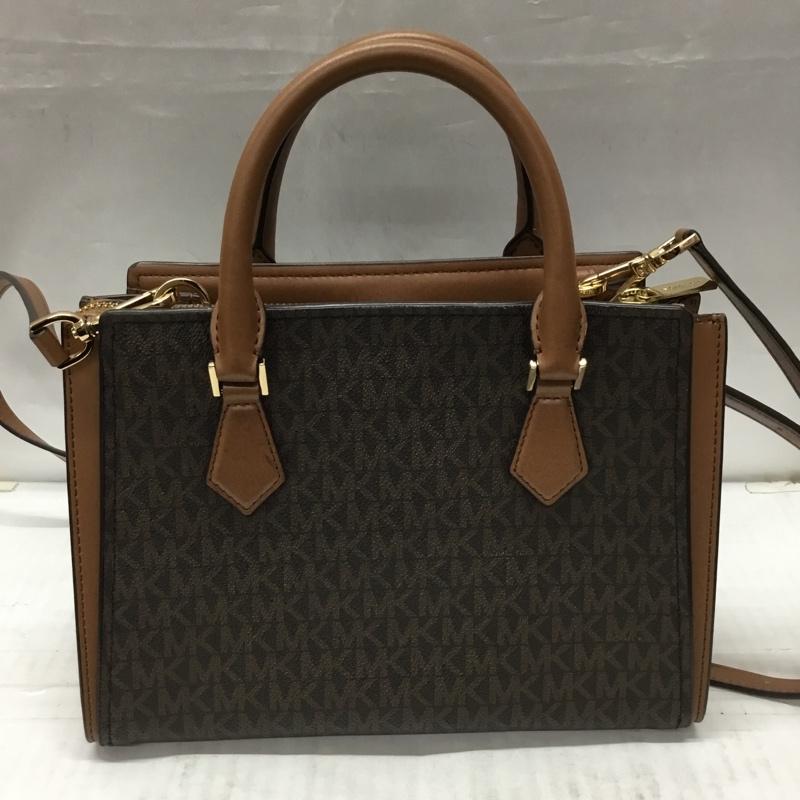 マイケルコース MICHAEL KORS ハンドバッグ ハンドバッグ 35T0GWXM8B 2WAY ショルダーバッグ 総柄 茶 / ブラウン / X ダークブラウン / ダークブラウン /  レディース USED 古着 中古 10107880