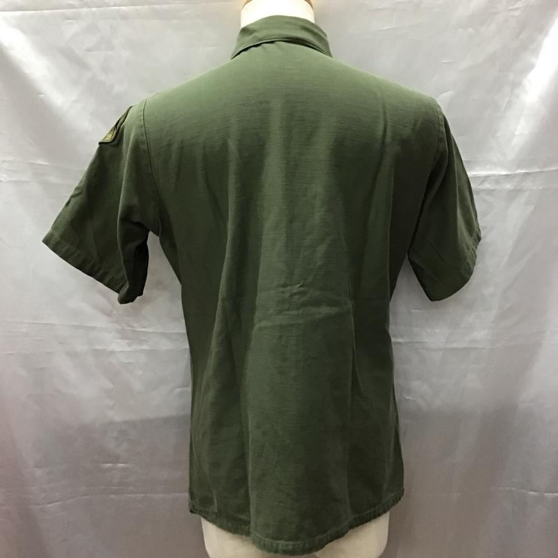 ミリタリー ミリタリー シャツ、ブラウス 半袖 半袖シャツ ミリタリーシャツ USARMY 古着 ロゴ、文字 カーキ / カーキ /  メンズ USED 古着 中古 10114120