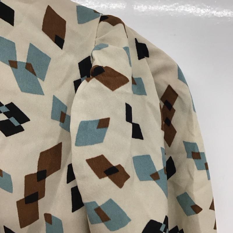 アズールバイマウジー AZUL BY MOUSSY ワンピース ロングスカート 250FAB33-164G MULTI PATTERN HIGH NECK OP レトロ 五分袖 幾何学柄 S 総柄 マルチカラー / マルチカラー /  レディース USED 古着 中古 10146502