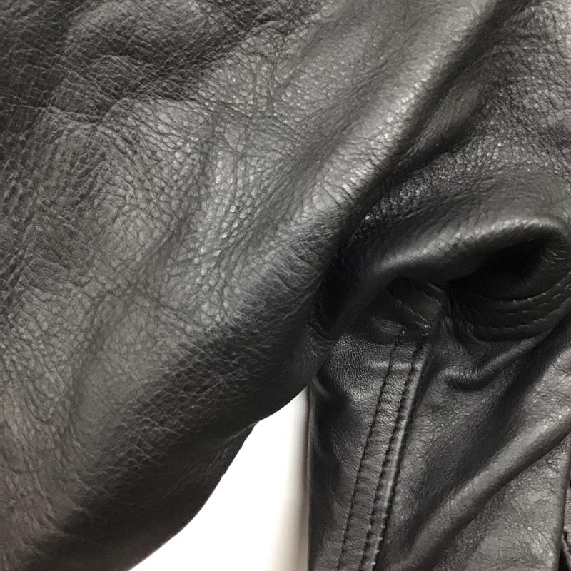 ショット schott ジャケット、上着 ジャケット、ブレザー レザージャケット ジップアップジャケット アウター 古着 90s 無地 黒 / ブラック /  メンズ USED 古着 中古 10144450