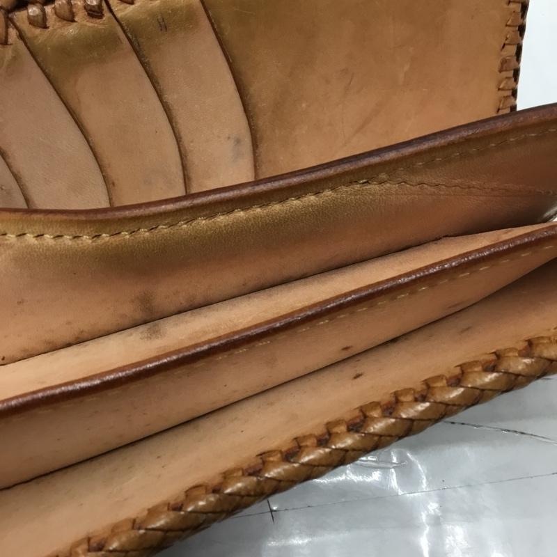 ゴダン GODANE 財布 長財布 レザー 総柄 茶 / ブラウン /  メンズ USED 古着 中古 10108852