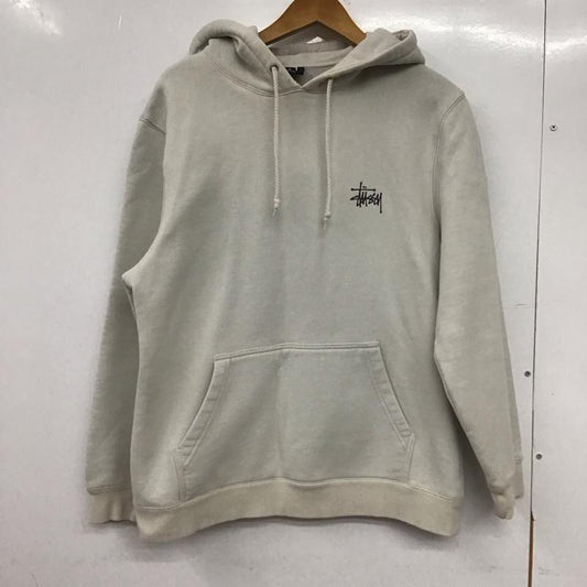 ステューシー STUSSY パーカー 長袖 M ロゴ、文字 X プリント 灰 / グレー /  メンズ USED 古着 中古 10145651