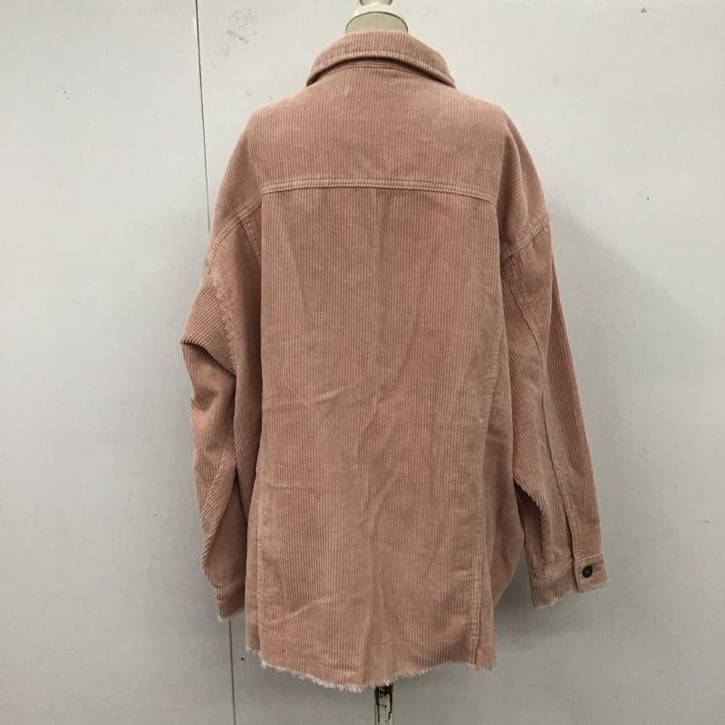 ザラ ZARA ジャケット、上着 ジャケット、ブレザー 8372 721 620 コーデュロイジャケット L 無地 桃 / ピンク /  レディース USED 古着 中古 10120351