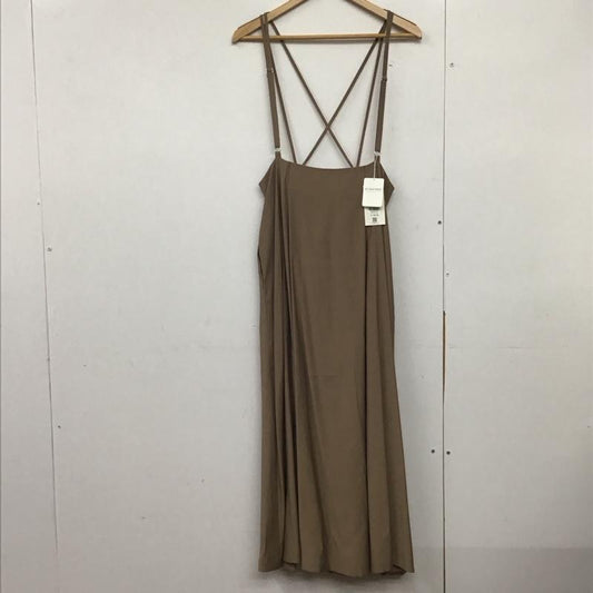 ローリーズファーム LOWRYS FARM ワンピース ロングスカート LF520019 サス付きフレアスカート タグ付き FREE 無地 ベージュ / ベージュ /  レディース USED 古着 中古 10144381