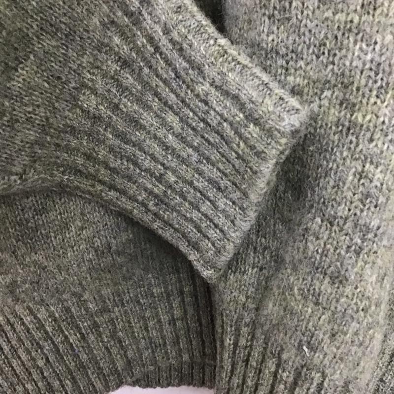 リーガル REGAL ニット、セーター 長袖 長袖ニットカットソー クルーネック セーター M ロゴ、文字 カーキ / カーキ /  メンズ USED 古着 中古 10139813