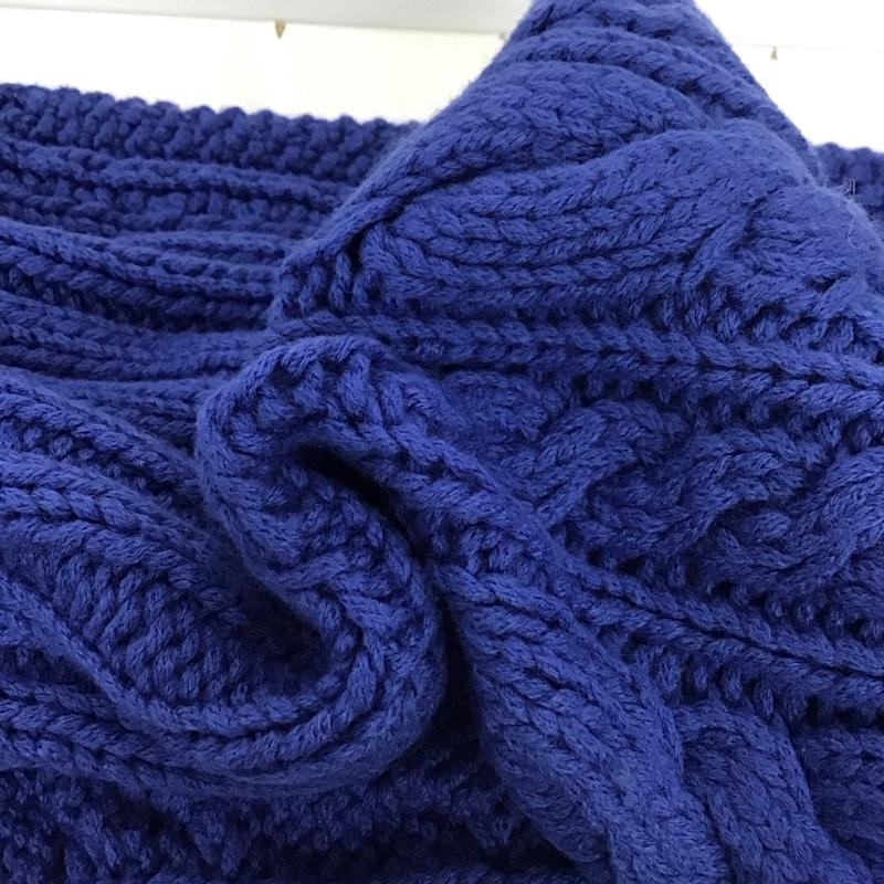 ウミキュウゼロハチ UMII908 マフラー マフラー 45RPM スヌード ウール  青 / ブルー /  メンズ USED 古着 中古 10111524