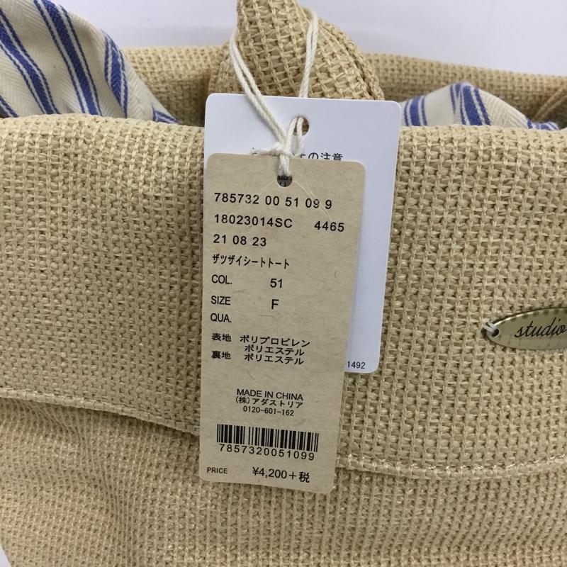 スタディオクリップ studio CLIP ハンドバッグ ハンドバッグ 18023014SC ザツザイシートトート タグ付き FREE ロゴ、文字 ベージュ / ベージュ /  レディース USED 古着 中古 10143672