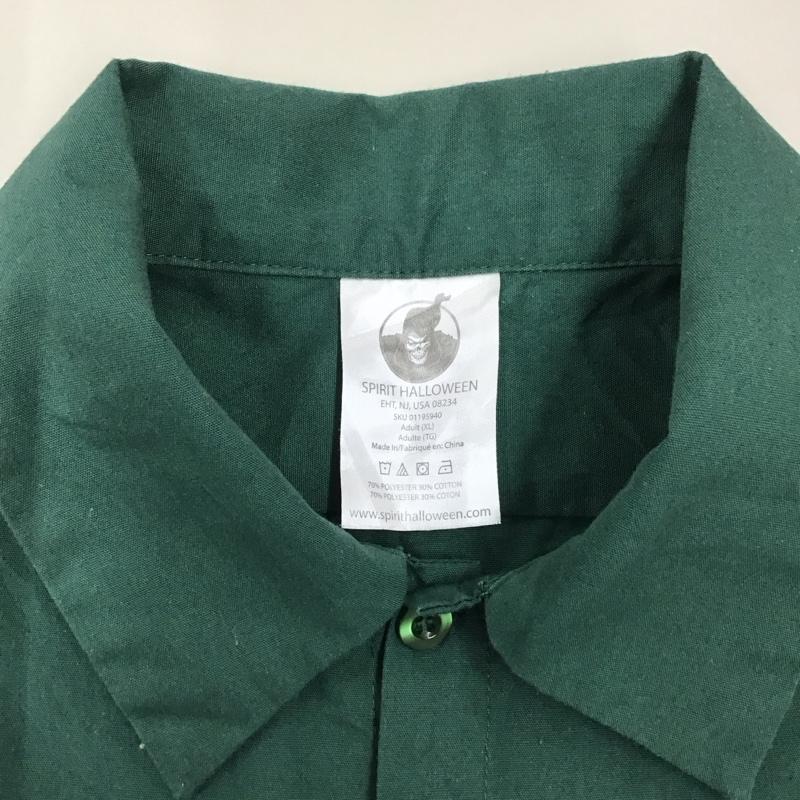 古着 USED シャツ、ブラウス 半袖 半袖シャツ カラーシャツ 半袖カットソー spirithalloween XL ロゴ、文字 緑 / グリーン /  メンズ USED 古着 中古 10116206