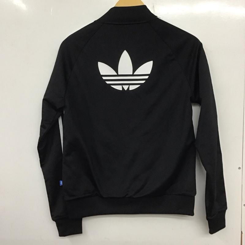 アディダス adidas ジャケット、上着 ジャンパー、ブルゾン BK5931 スーパースタートラックトップ プリント X ロゴ、文字 黒 / ブラック /  レディース USED 古着 中古 10139942