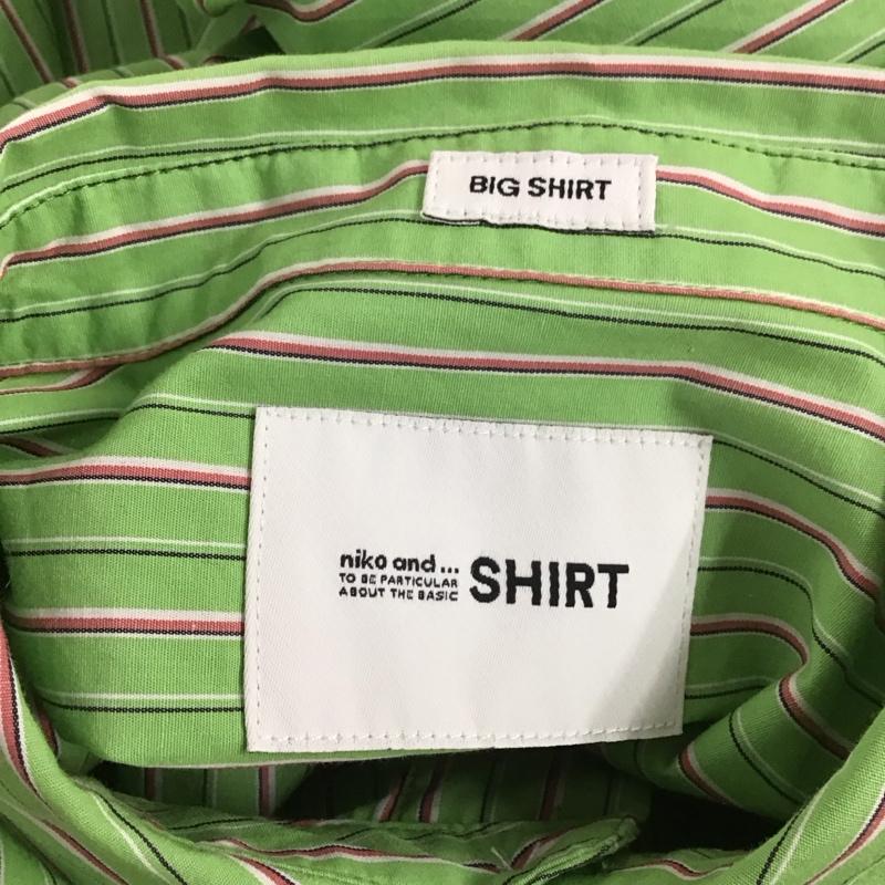 ニコアンド niko and... シャツ、ブラウス 長袖 長袖シャツ ストライプシャツ カラーシャツ FREE ストライプ マルチカラー / マルチカラー /  メンズ USED 古着 中古 10126221