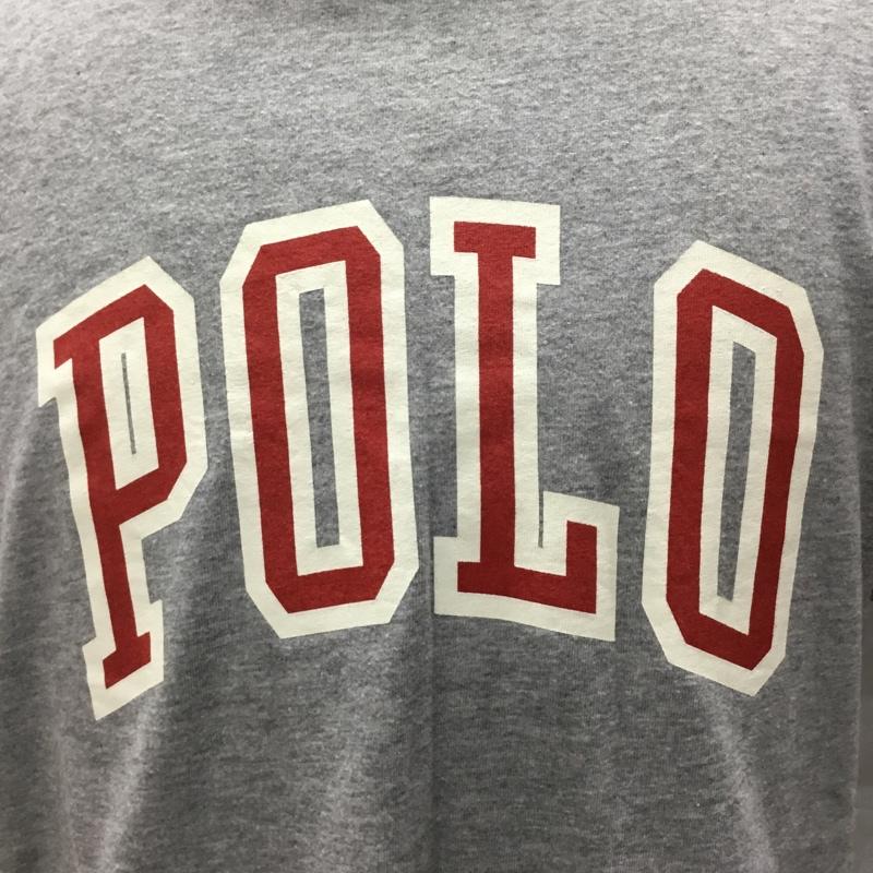 ポロスポーツラルフローレン POLOSPORT Tシャツ 半袖 半袖カットソー プリントTシャツ クルーネックカットソー L ロゴ、文字 灰 / グレー /  メンズ USED 古着 中古 10115768