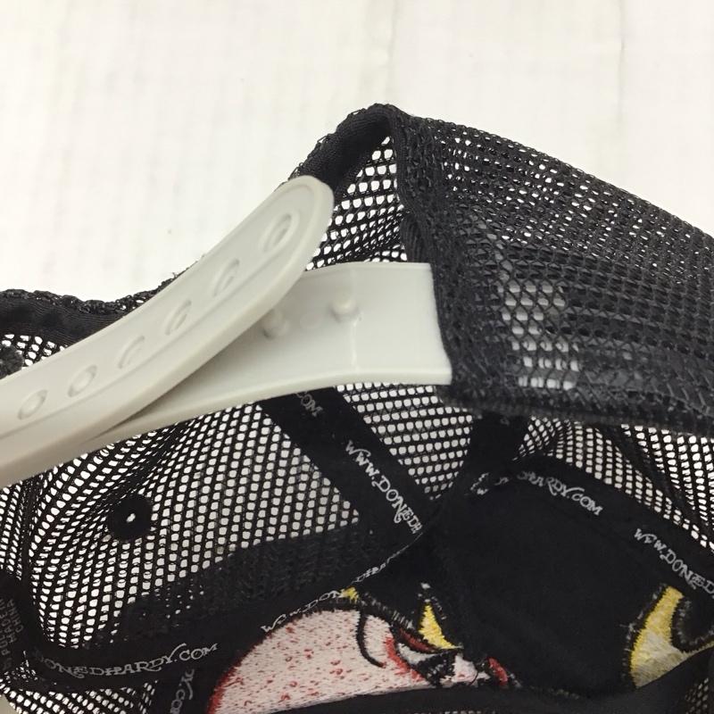 エドハーディー Ed Hardy 帽子 キャップ メッシュキャップ 刺繍 黒 / ブラック /  メンズ USED 古着 中古 10116454