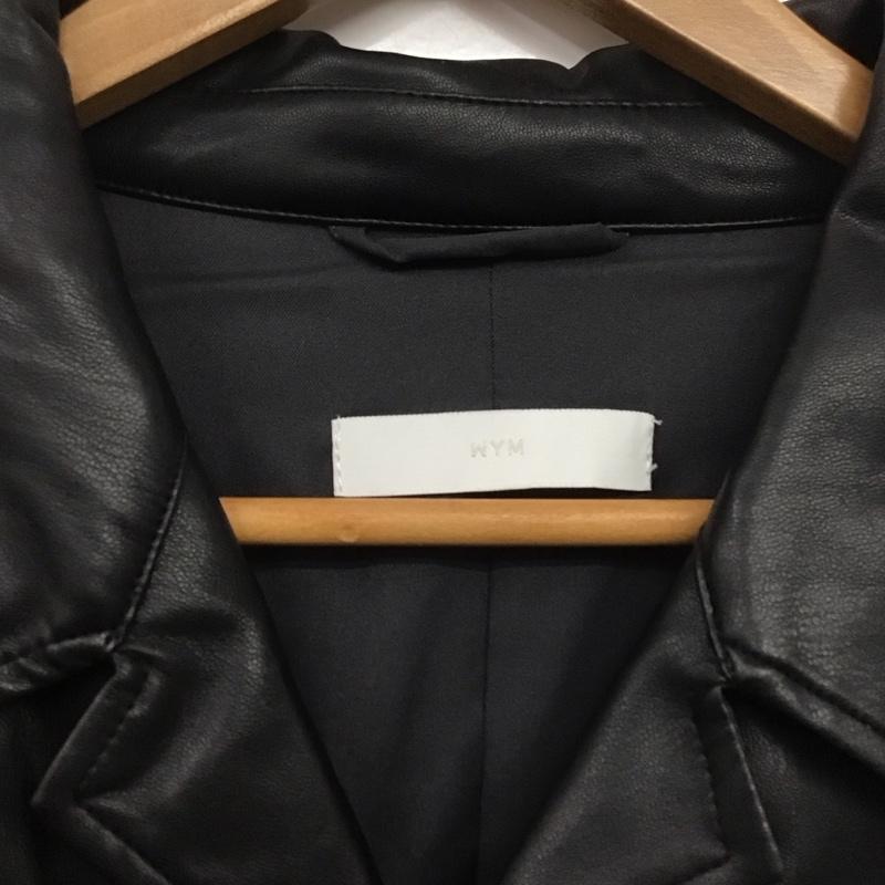 ウィム バイ リドム WYM LIDNM ジャケット、上着 ジャケット、ブレザー wyjk479 ジャケット アウター フェイクレザージャケット M 無地 黒 / ブラック /  メンズ USED 古着 中古 10138592