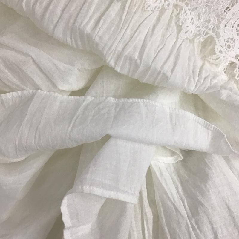 ザラ ZARA スカート ロングスカート 6895 056 250 レース フレアスカート タグ付き M 無地 白 / ホワイト /  レディース USED 古着 中古 10106994