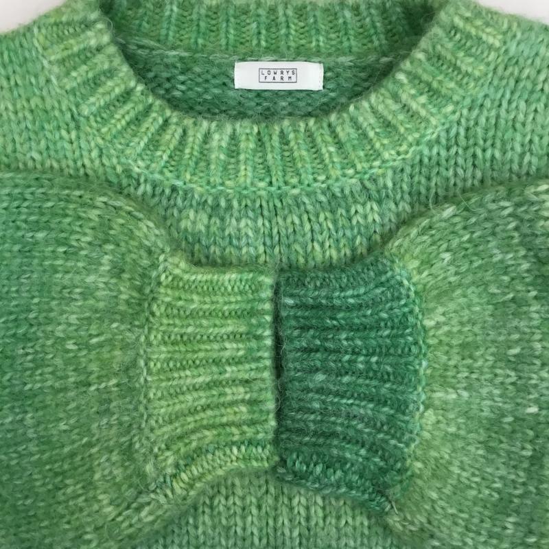 ローリーズファーム LOWRYS FARM ニット、セーター 長袖 LF622122TS M 無地 緑 / グリーン /  レディース USED 古着 中古 10140945