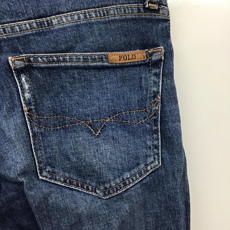 ポロラルフローレン POLO RALPH LAUREN パンツ デニム、ジーンズ デニムパンツ スリムパンツ カジュアルパンツ ストレッチパンツ 無地 インディゴ / インディゴ /  レディース USED 古着 中古 10129804