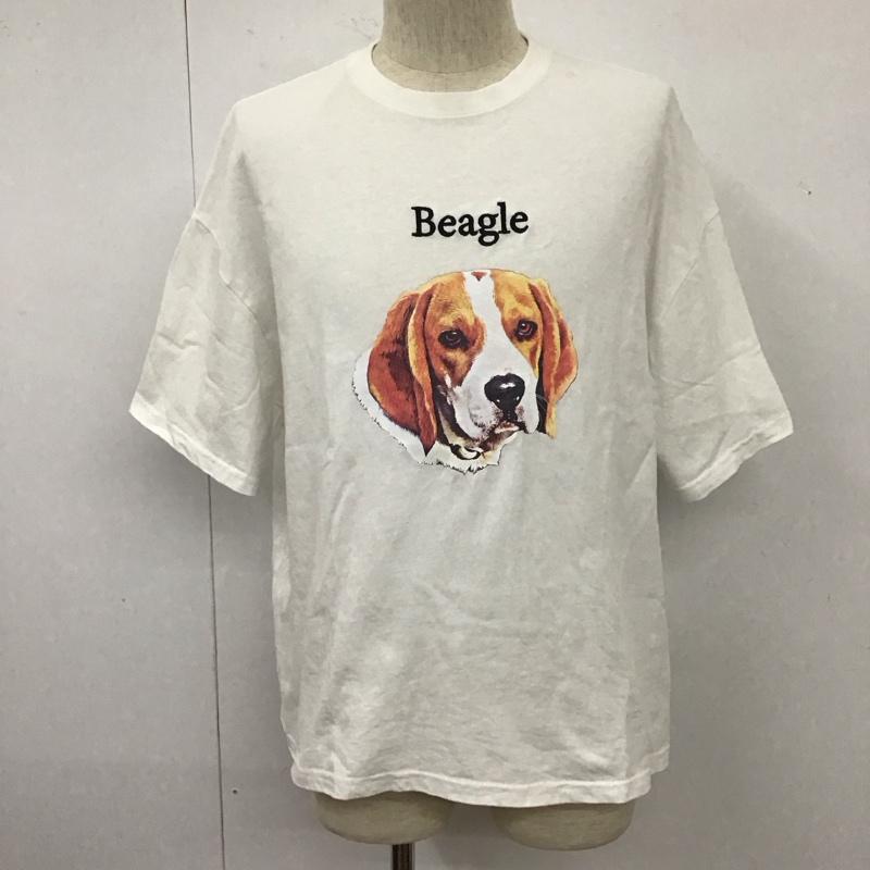 フリークスストア FREAK S STORE Tシャツ 半袖 半袖カットソー プリントTシャツ クルーネックカットソー S プリント 白 / ホワイト /  メンズ USED 古着 中古 10111648