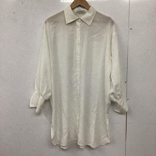 ジーナシス JEANASIS シャツ、ブラウス 長袖 js063850mc 長袖シャツ カラーシャツ ロングシャツ FREE 無地 白 / ホワイト /  レディース USED 古着 中古 10128913