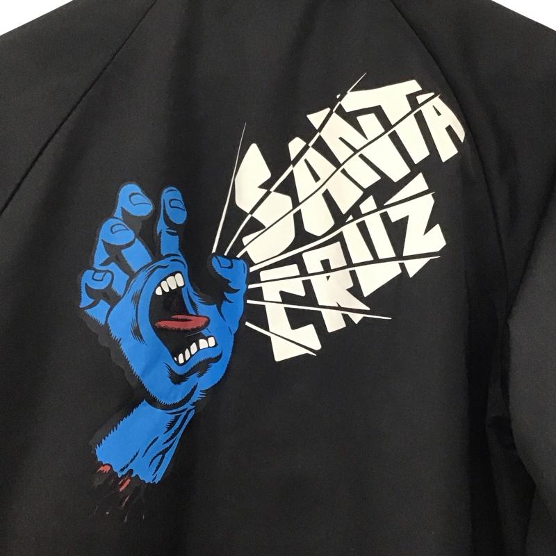 サンタクルーズ SANTA CRUZ ジャケット、上着 ジャケット、ブレザー ナイロンジャケット カジュアルジャケット アウター M ロゴ、文字 黒 / ブラック /  メンズ USED 古着 中古 10134029