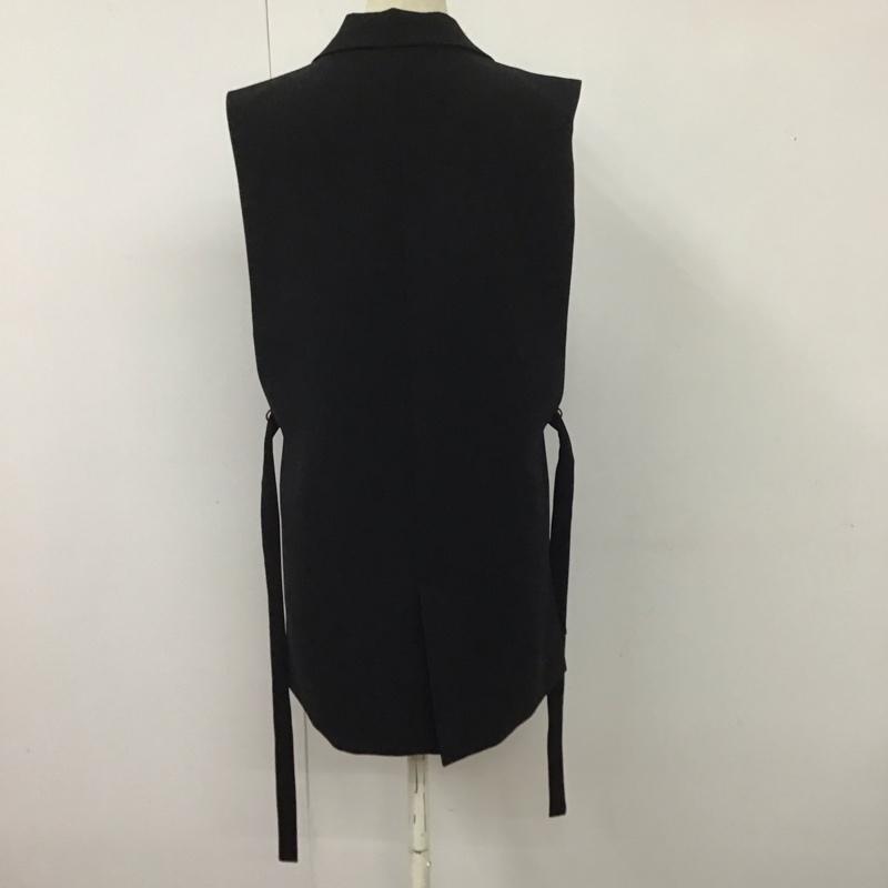 ザラ ZARA ベスト ベスト S 無地 黒 / ブラック /  レディース USED 古着 中古 10113509
