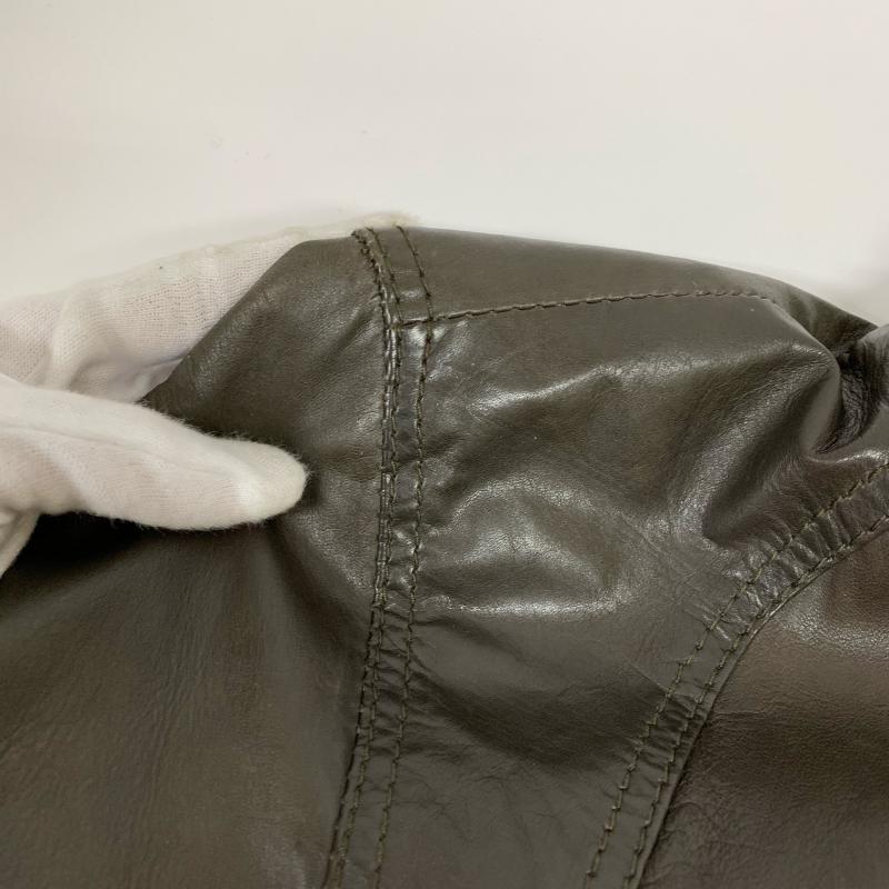 サキ saki ジャケット、上着 レザージャケット 無地 茶 / ブラウン /  メンズ USED 古着 中古 10033740