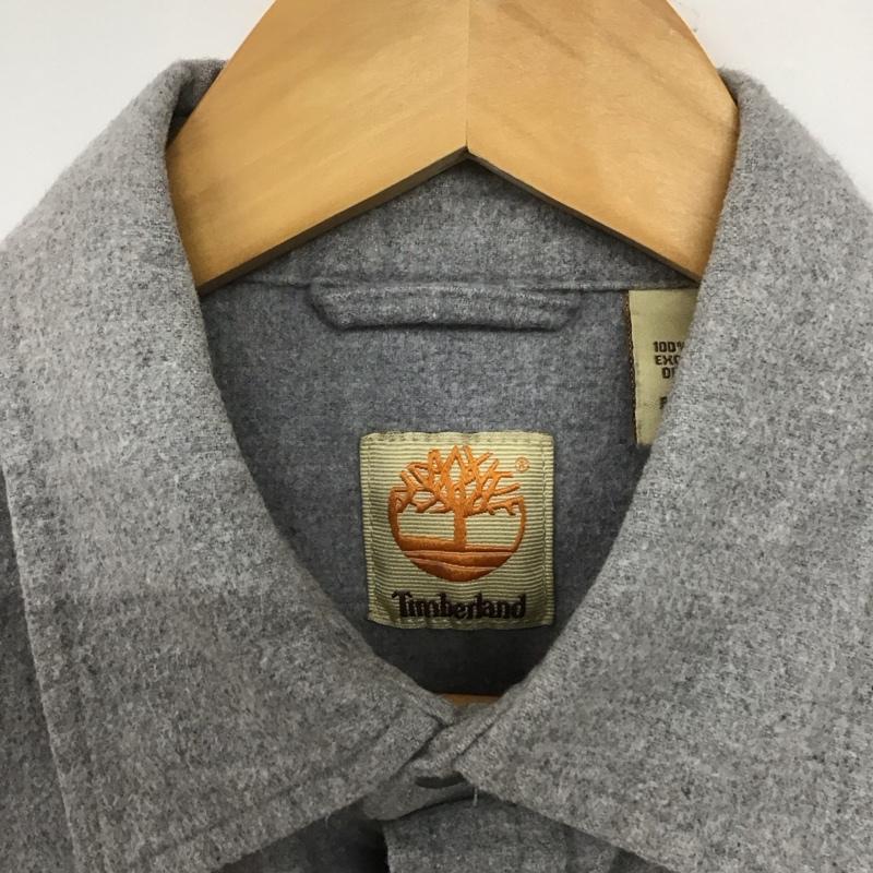 ティンバーランド Timberland シャツ、ブラウス 長袖 長袖シャツ 無地シャツ カラーシャツ M 無地 灰 / グレー /  メンズ USED 古着 中古 10133122