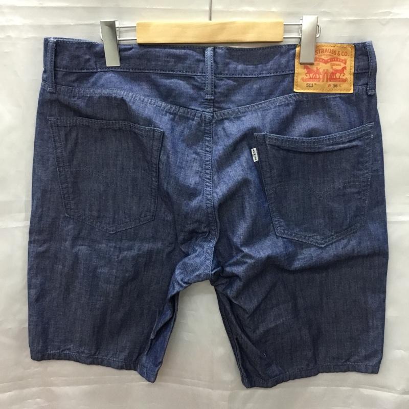 リーバイストラウスアンドコー Levi Strauss & co. パンツ ショートパンツ ハーフパンツ デニムショートパンツ カジュアルパンツ 36 無地 インディゴ / インディゴ /  メンズ USED 古着 中古 10108387