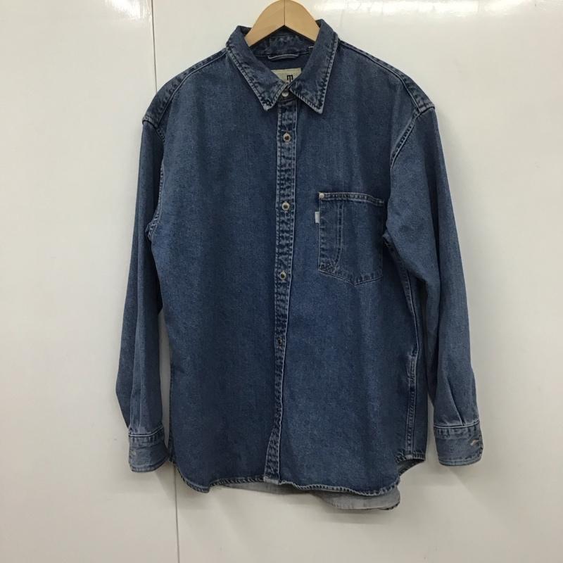 リーバイストラウスアンドコー Levi Strauss & co. シャツ、ブラウス 長袖 長袖シャツ 無地シャツ カラーシャツ デニムシャツ silvertab M 無地 インディゴ / インディゴ /  メンズ USED 古着 中古 10130296