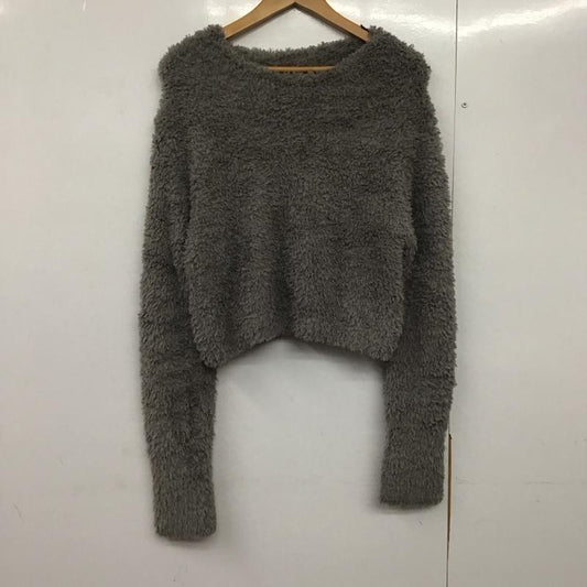 ジーナシス JEANASIS ニット、セーター 長袖 FREE 無地 灰 / グレー /  レディース USED 古着 中古 10141749