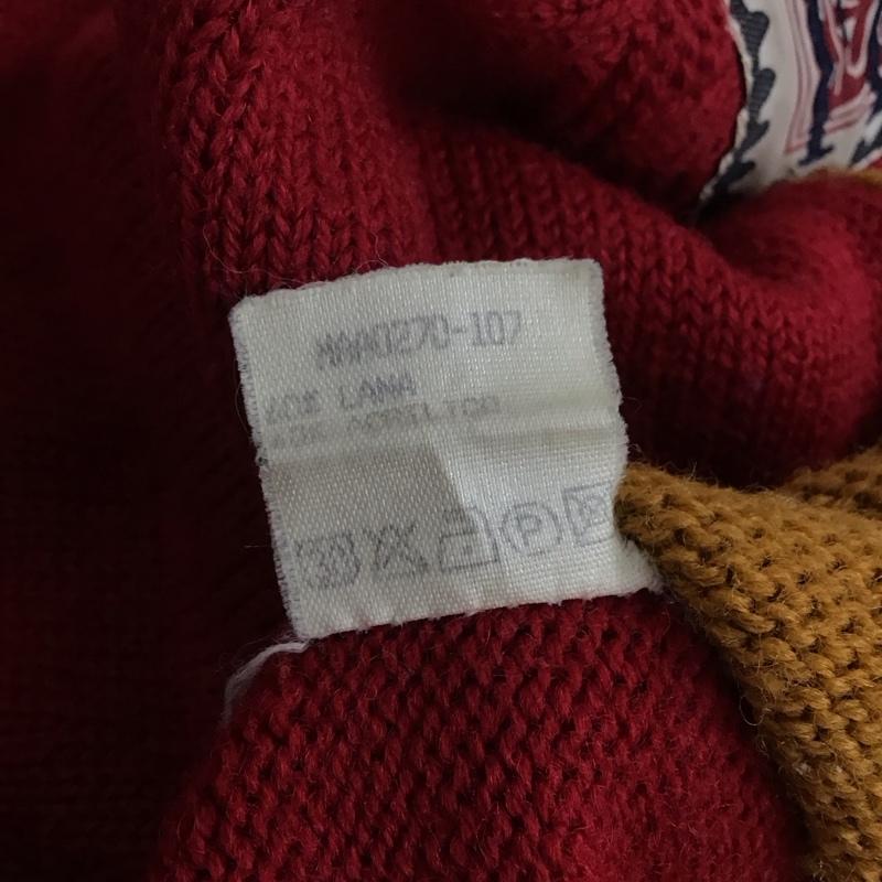 古着 USED ニット、セーター 長袖 長袖ニットカットソー クルーネック セーター プリント マルチカラー / マルチカラー /  メンズ USED 古着 中古 10144779