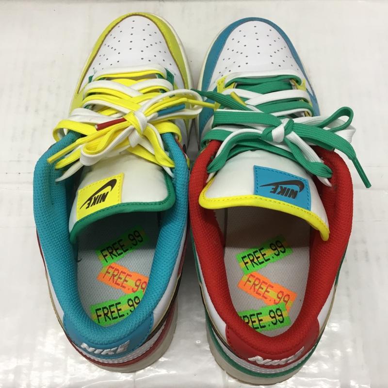ナイキ NIKE スニーカー スニーカー DH0952-100 DUNK LOW SE 27.5cm 箱有 Free 99 27.5cm ロゴ、文字 白 / ホワイト / X 茶 / ブラウン / X 赤 / レッド / X 黄 / イエロー / X 緑 / グリーン / X 水色 / ライトブルー /  メンズ USED 古着 中古 10107569