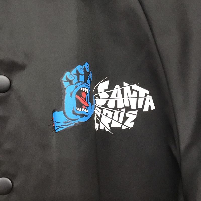 サンタクルーズ SANTA CRUZ ジャケット、上着 ジャケット、ブレザー ナイロンジャケット カジュアルジャケット アウター M ロゴ、文字 黒 / ブラック /  メンズ USED 古着 中古 10134029
