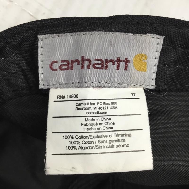 カーハート Carhartt 帽子 キャップ 100289 211 ロゴ、文字 黒 / ブラック /  メンズ USED 古着 中古 10107915
