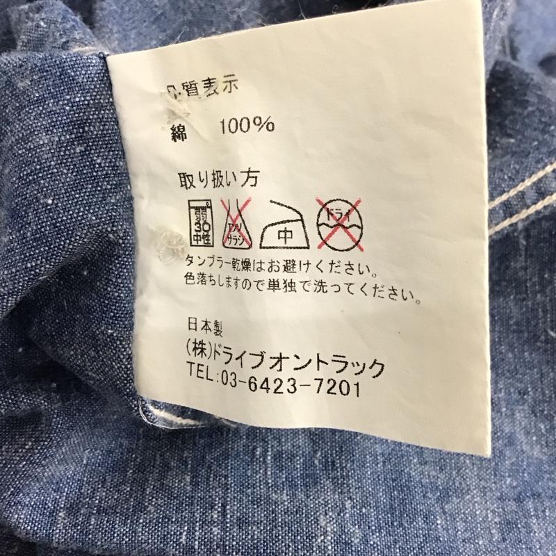 アボンタージ A VONTADE シャツ、ブラウス 長袖 長袖シャツ デニムシャツ ノーカラーシャツ M 無地 インディゴ / インディゴ /  メンズ USED 古着 中古 10134887