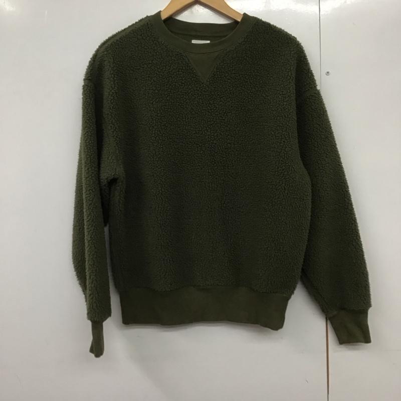 ギャップ GAP トレーナー 長袖 フリース XS 無地 カーキ / カーキ /  メンズ USED 古着 中古 10141132