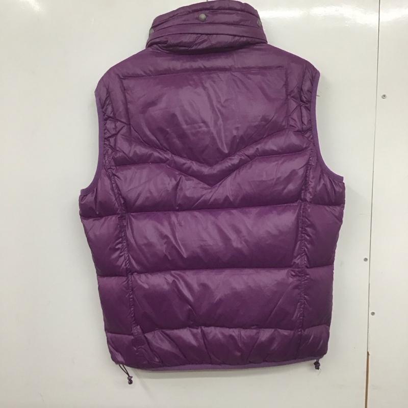 ディーゼル DIESEL ベスト ベスト ジップアップベスト ダウンベスト ノースリーブ XL ロゴ、文字 紫 / パープル /  メンズ USED 古着 中古 10139879