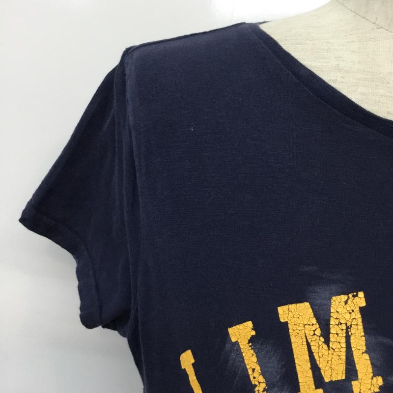シップスジェットブルー SHIPS JET BLUE Tシャツ 半袖 M ロゴ、文字 紺 / ネイビー /  メンズ USED 古着 中古 10046297