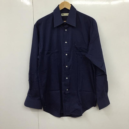 アクアスキュータム Aquascutum シャツ、ブラウス 長袖 長袖シャツ 無地シャツ カラーシャツ 無地 紺 / ネイビー /  メンズ USED 古着 中古 10131170