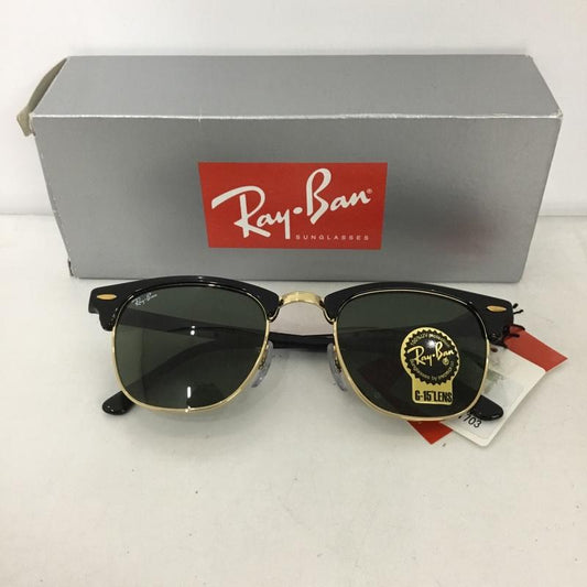 レイバン Ray-Ban めがね・サングラス サングラス RB3016 CLUBMASTER CLASSIC カラーレンズ 箱有 ロゴ、文字 黒 / ブラック /  メンズ USED 古着 中古 10125996
