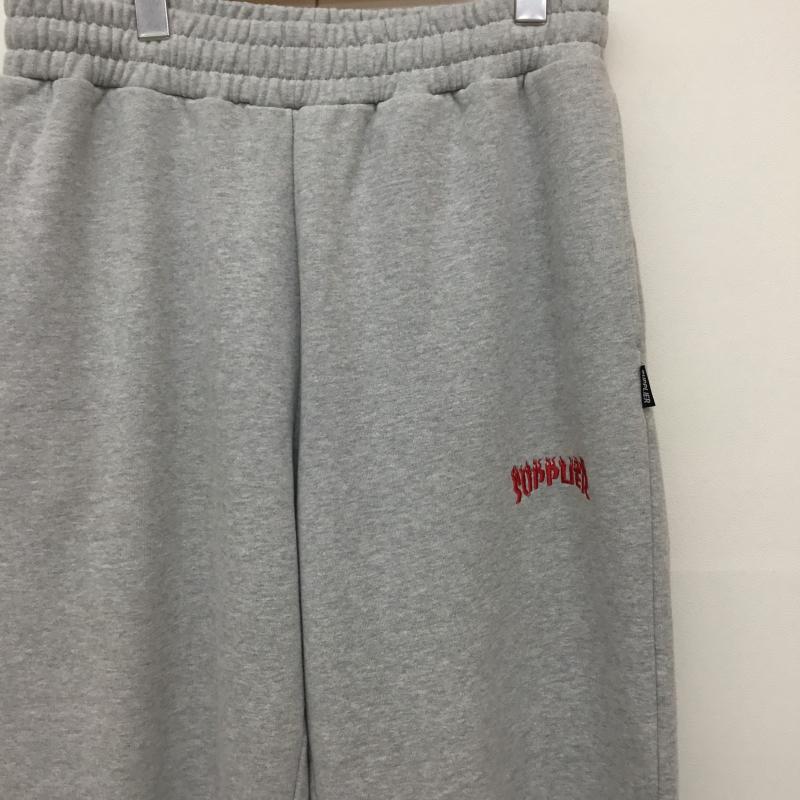 サプライヤー SUPPLIER パンツ サルエルパンツ スウェットパンツ XL ロゴ、文字 灰 / グレー /  メンズ USED 古着 中古 10133767
