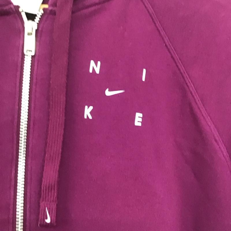 ナイキ NIKE パーカー 長袖 dm6964-610 Dri-FITゲットフィットウィメンズフルジップグラフィックトレーニングパーカー S ロゴ、文字 紫 / パープル /  レディース USED 古着 中古 10145075