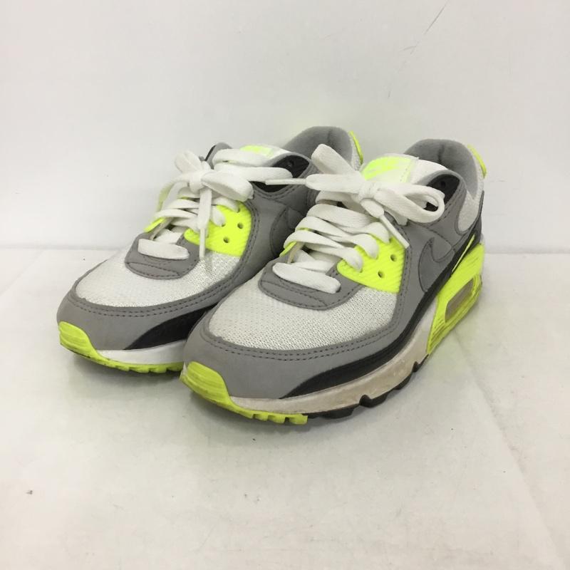ナイキ NIKE スニーカー スニーカー CD0490-101 WMNS AIR MAX 90 22.5cm 22.5cm ロゴ、文字 白 / ホワイト / X 灰 / グレー / X 黒 / ブラック / X 黄 / イエロー /  レディース USED 古着 中古 10141547