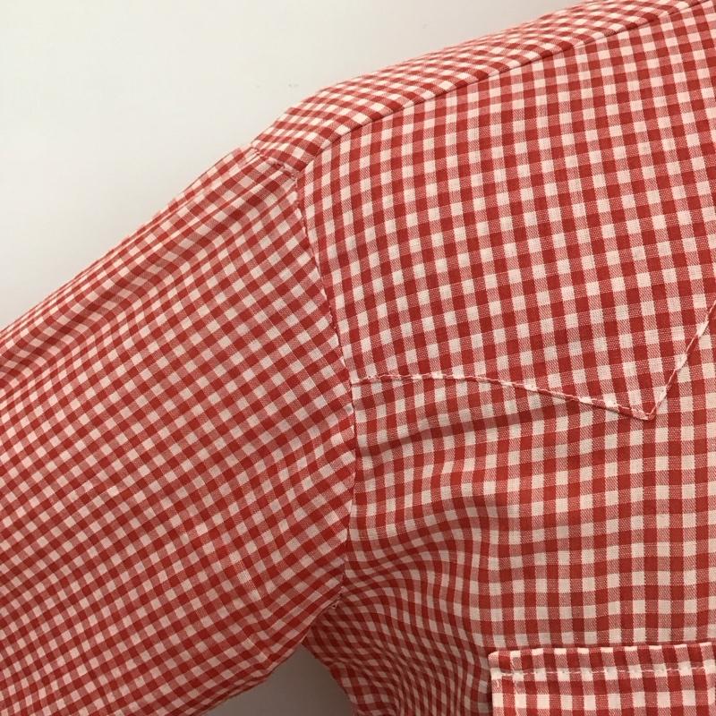 リーバイス Levi s シャツ、ブラウス 長袖 80S USA製 長袖シャツ チェックシャツ カラーシャツ カジュアルシャツ チェック 白 / ホワイト / X 赤 / レッド /  メンズ USED 古着 中古 10110786