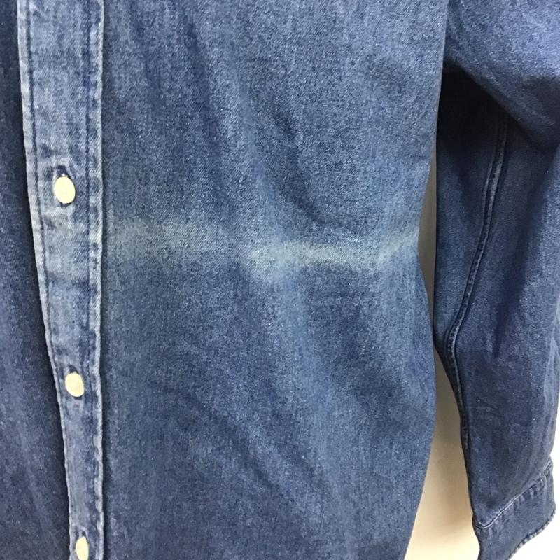 ラルフローレン RALPHLAUREN シャツ、ブラウス 長袖 長袖シャツ デニムシャツ カラーシャツ S ロゴ、文字 インディゴ / インディゴ /  メンズ USED 古着 中古 10126280
