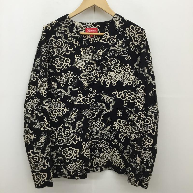 シュプリーム Supreme シャツ、ブラウス 長袖 15SS imperial shirt S 総柄 黒 / ブラック / X ベージュ / ベージュ /  メンズ USED 古着 中古 10123086