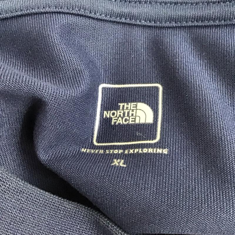 ザノースフェイス THE NORTH FACE Tシャツ 半袖 nt31850 トレッキング半袖Tシャツ プリントTシャツ XL ロゴ、文字 紺 / ネイビー /  メンズ USED 古着 中古 10127422