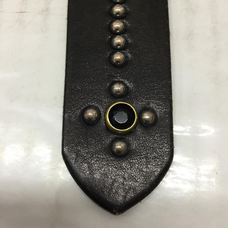 フラットヘッド The Flat Head ベルト・バックル ベルト レザー 33 スタッズ  黒 / ブラック /  メンズ USED 古着 中古 10113730