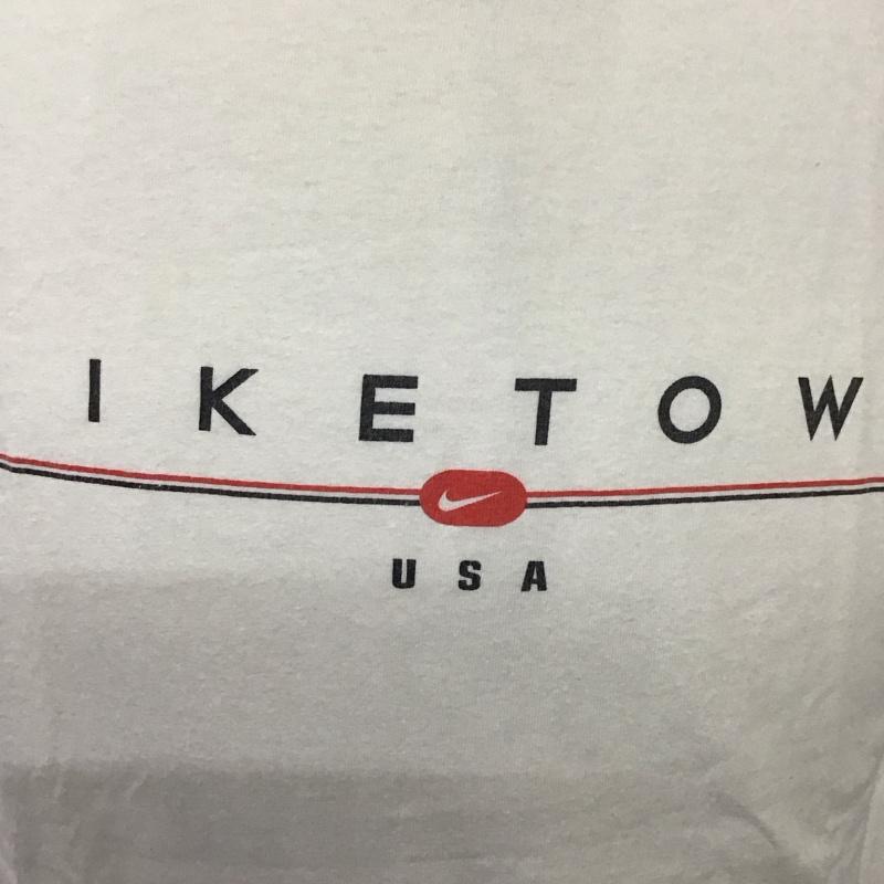 ナイキ NIKE Tシャツ 半袖 NME920220 KL4 クルーネック S ロゴ、文字 白 / ホワイト /  メンズ USED 古着 中古 10114343